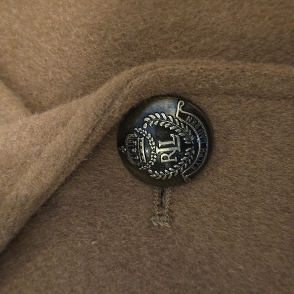 Ralph Lauren Crest-Patch Wool-Blend Coat - Picture 5 of 9
